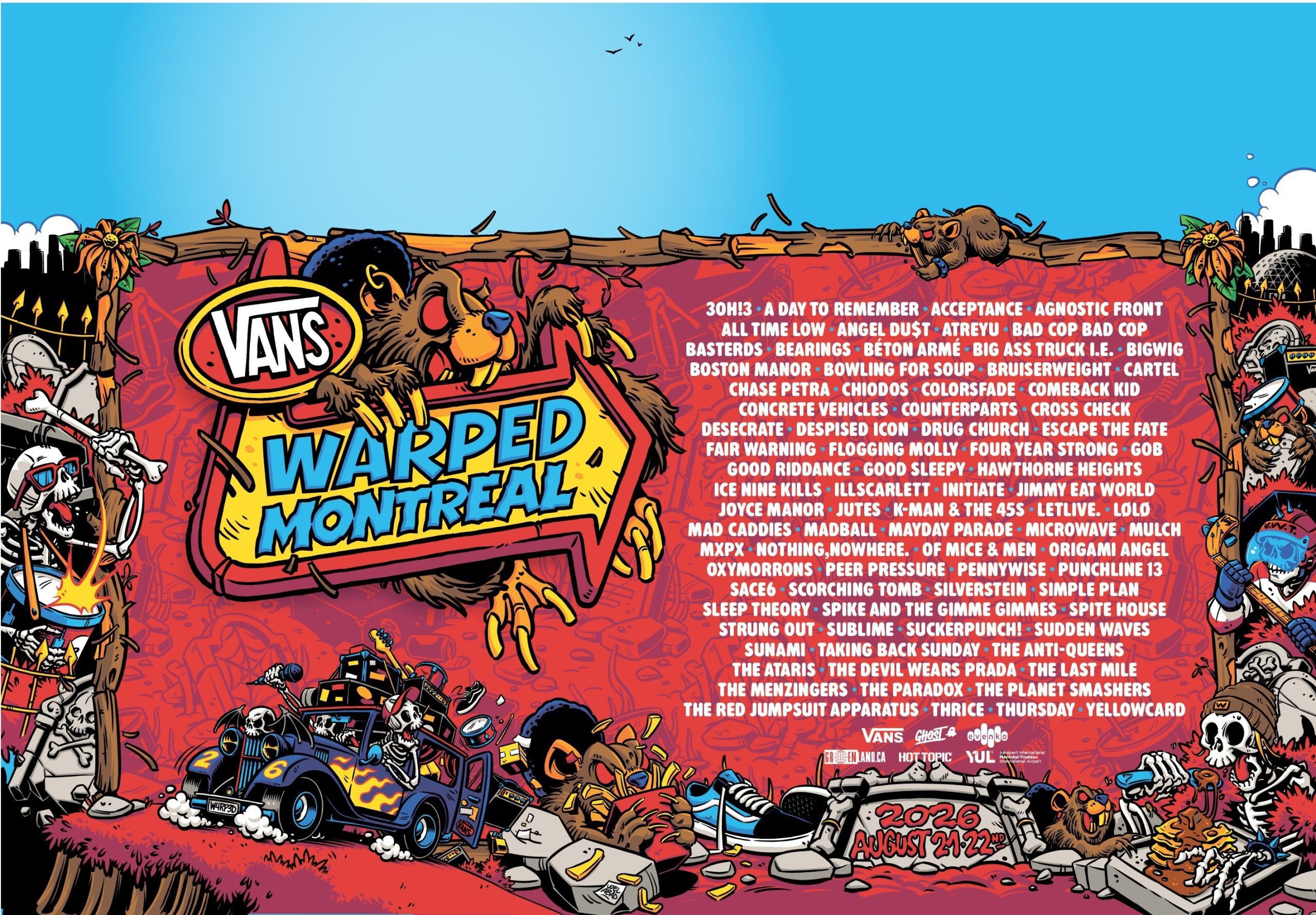 Vans Warped Tour 2026 Montreal